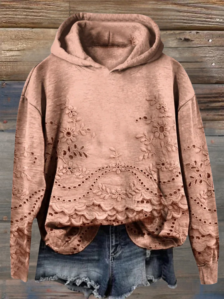 Rosalie | Floral Lace Hoodie