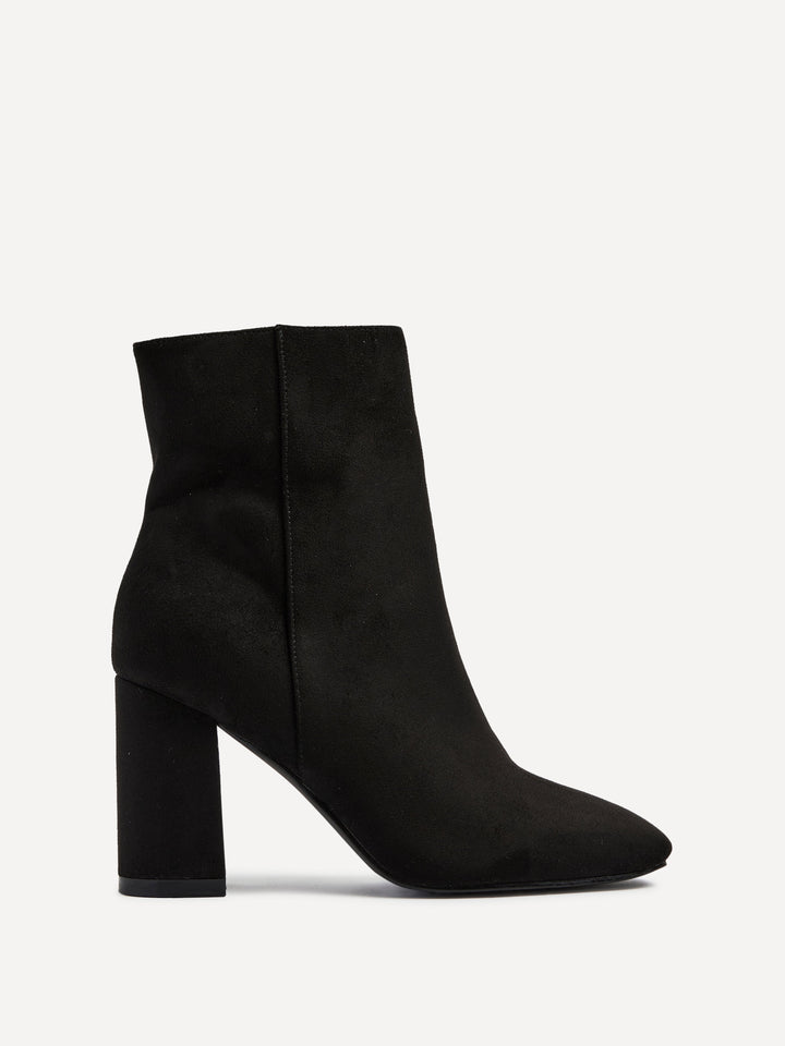 Selene | Elegant Eco-Suede Ankle Boots with Block Heel