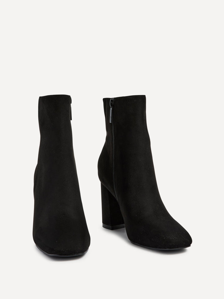 Selene | Elegant Eco-Suede Ankle Boots with Block Heel