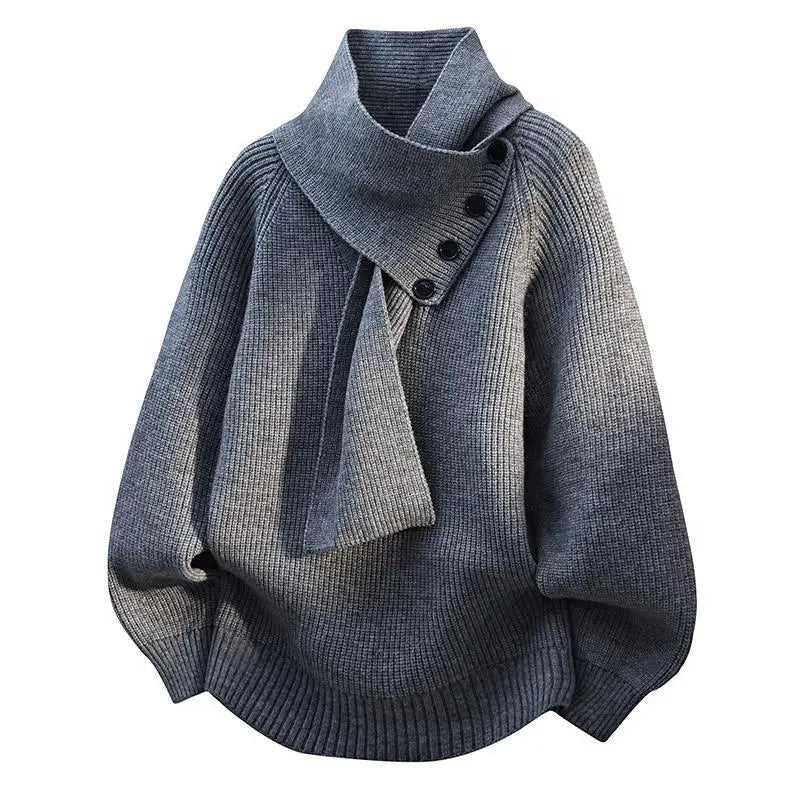 Maxine | Cozy Scarf-Neck Sweater