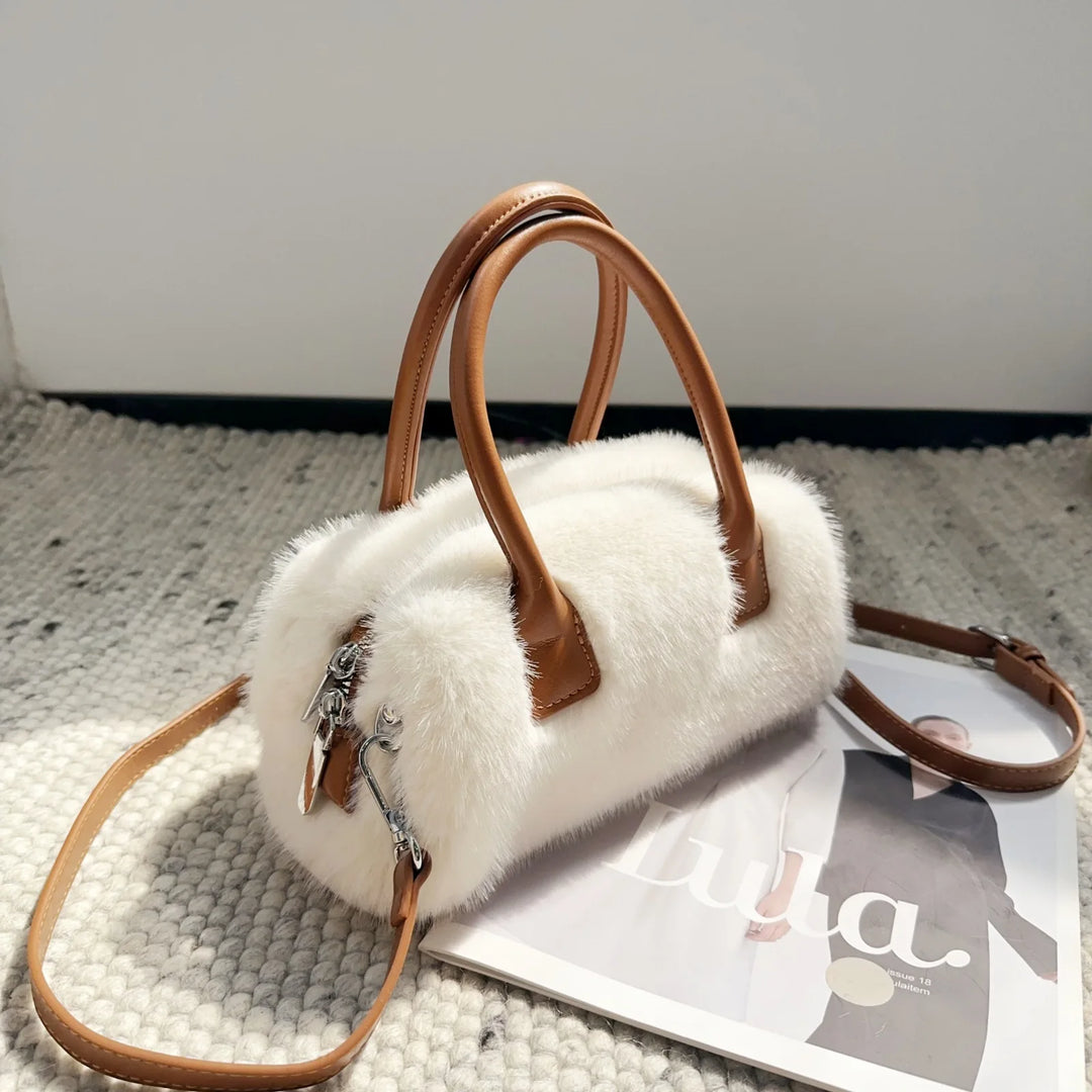 Jolie | Faux Fur Box Shoulder Bag