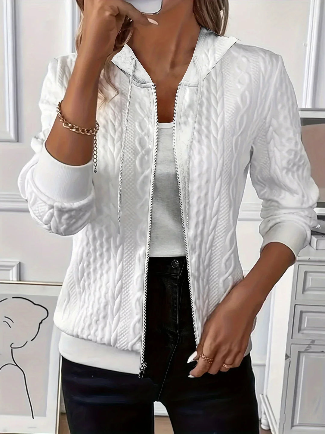 Lena | Hoodie with Zipper