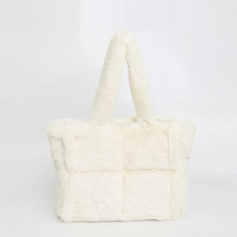 Gretchen | Faux Fur Shopper Tote