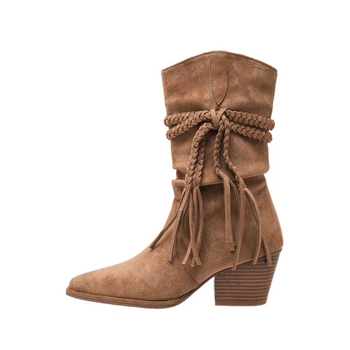 Eileen | Fringe Suede Boots