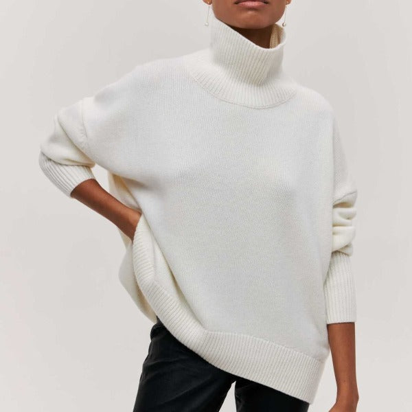 Avery | Elegant High Neck Sweater