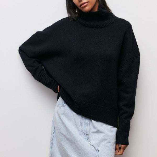 Avery | Elegant High Neck Sweater