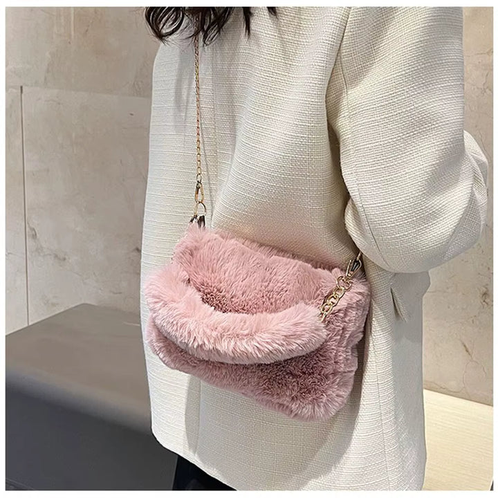 Lillian | Plush Chain Shoulder Bag