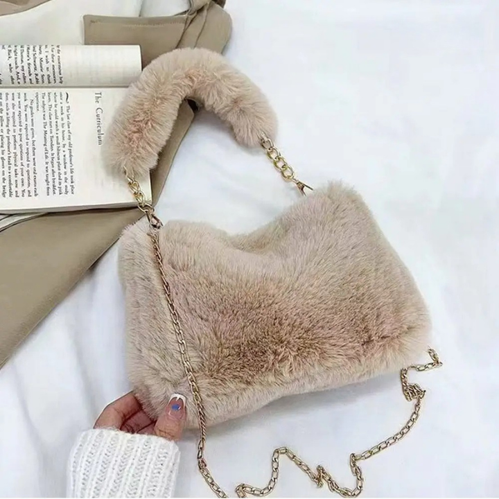 Lillian | Plush Chain Shoulder Bag