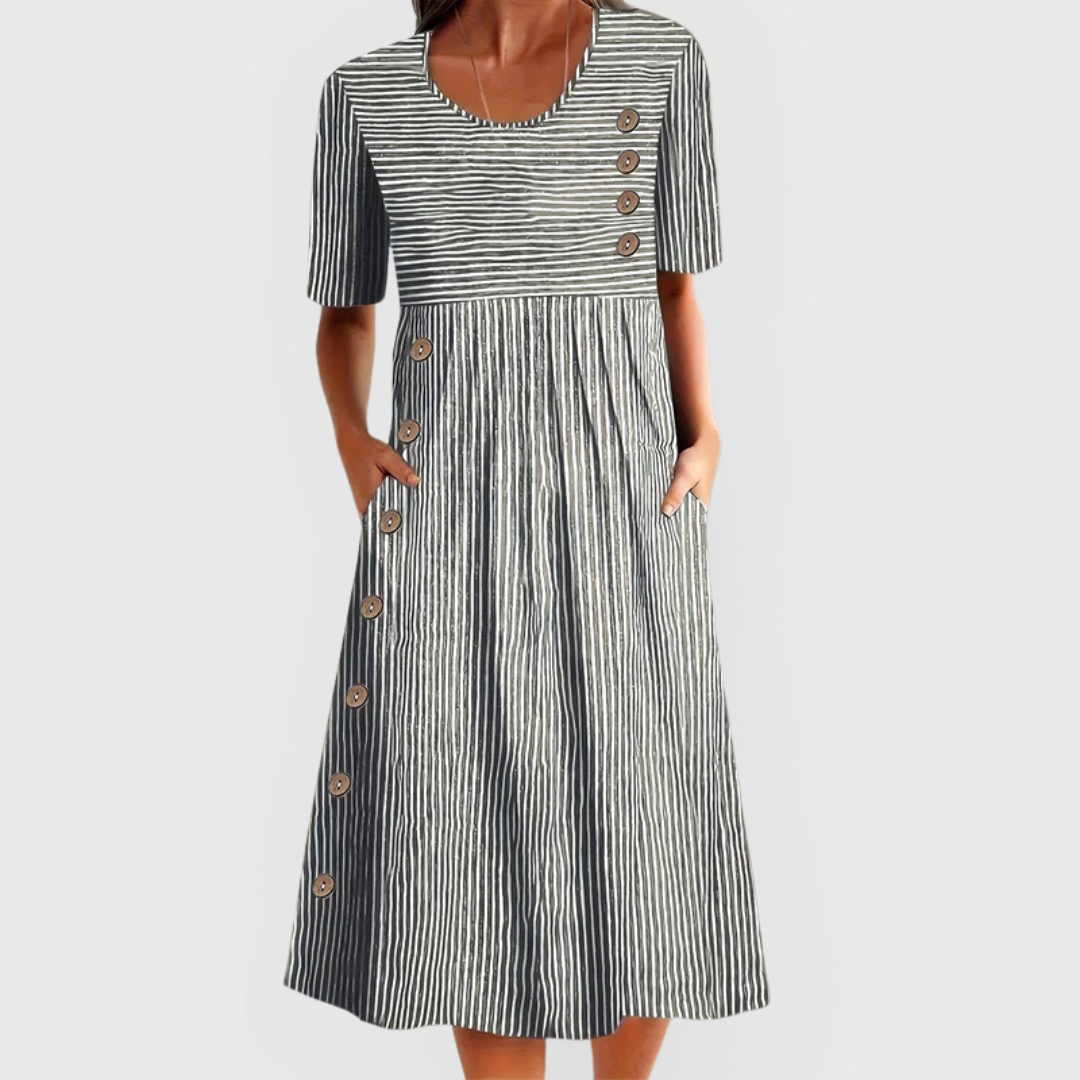 Willow | Striped Midi Dress