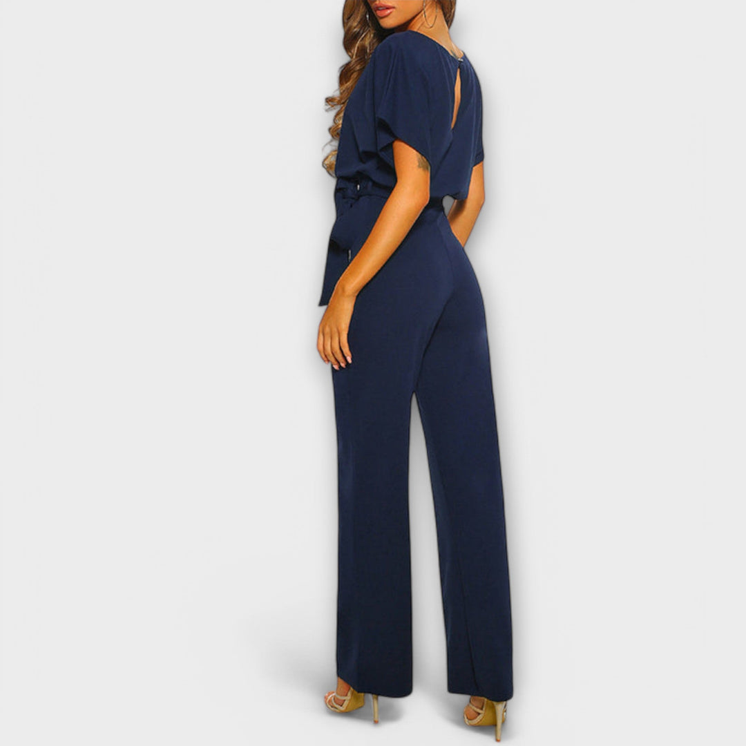 Jenny | Stylish Belted Wide-Leg Jumpsuit