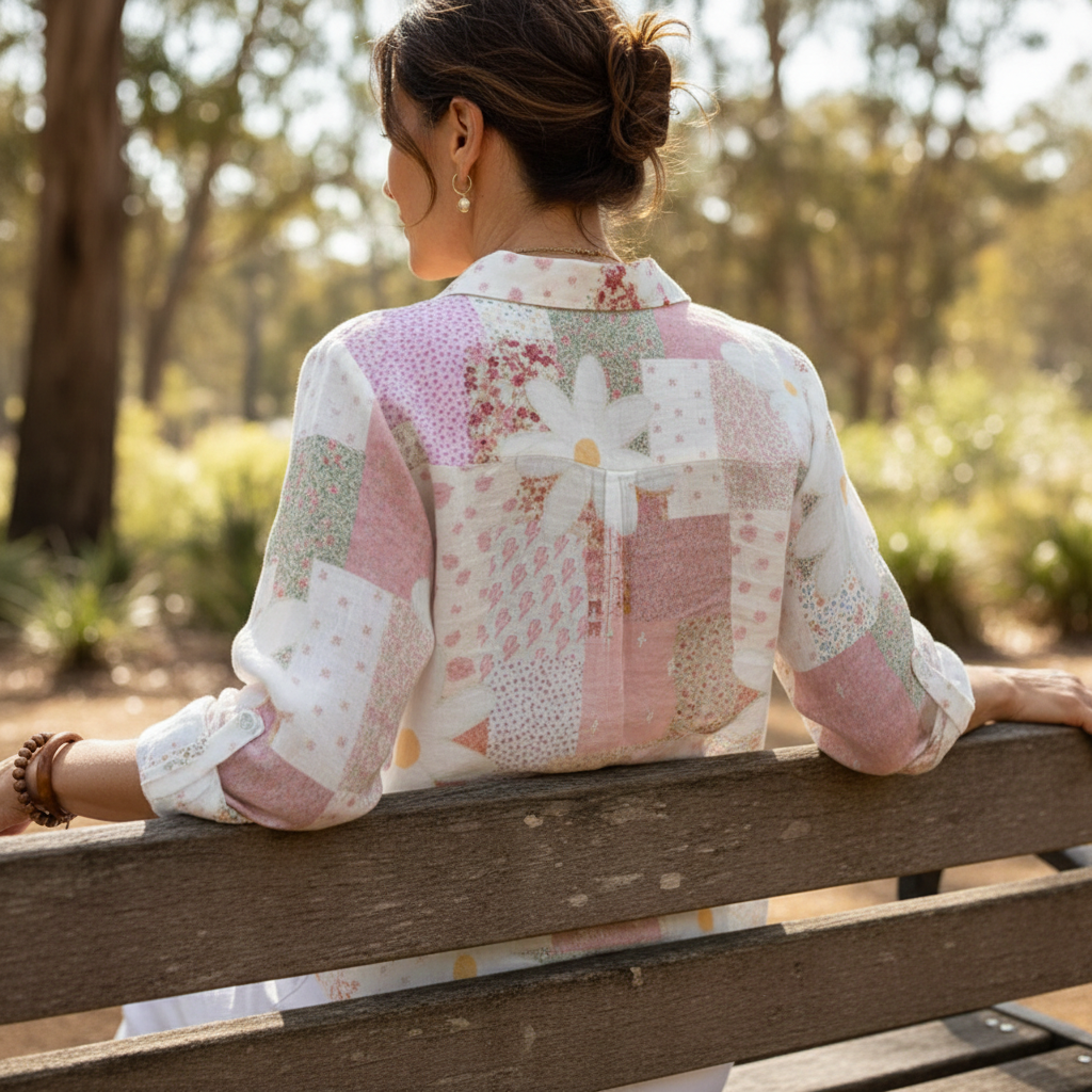 Fanny | Patchwork Daisy Blouse