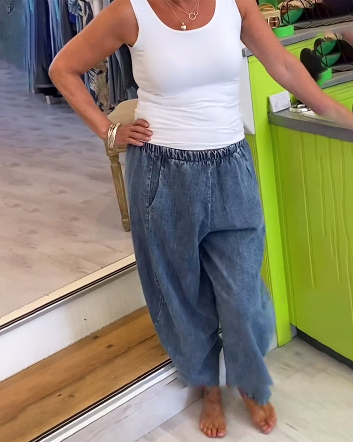 Roxanne │ Relaxed Jeans with Elastic Waist