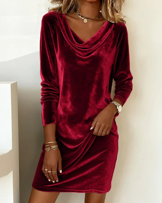 Marina | Loose Fitting Velvet Dress