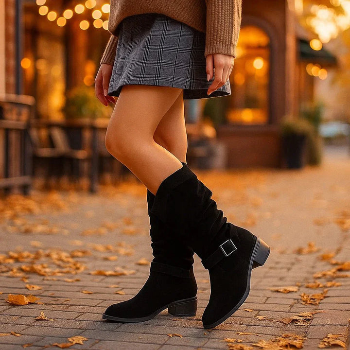 Sofia |  Suede Boots with Soft Sole