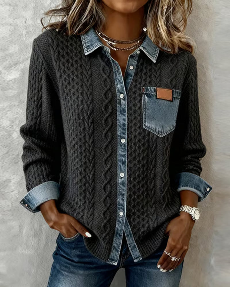 Leslie | Casual Patchwork Shirt