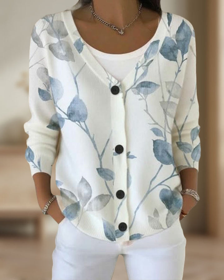 Lisa | Cardigan with Botanical Inspiration Ambiance
