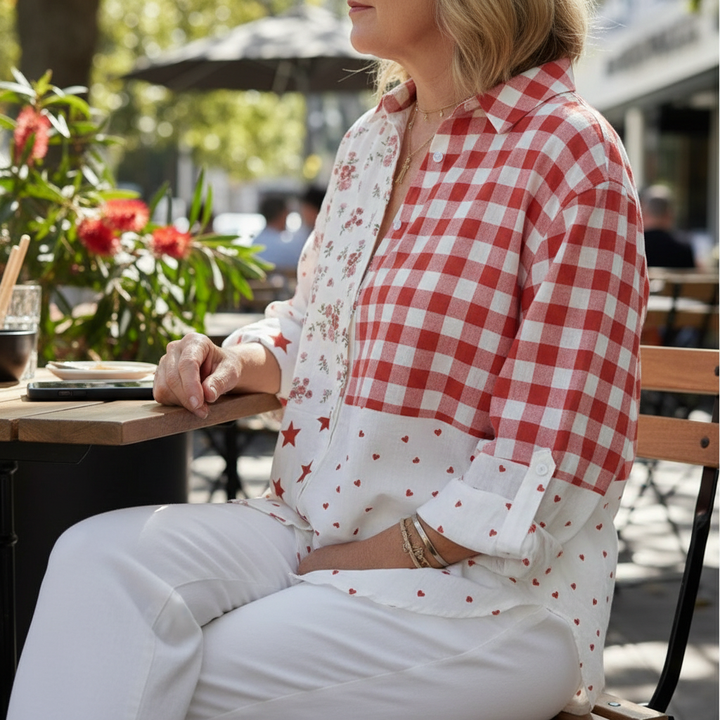 Elise | Country Patchwork Blouse