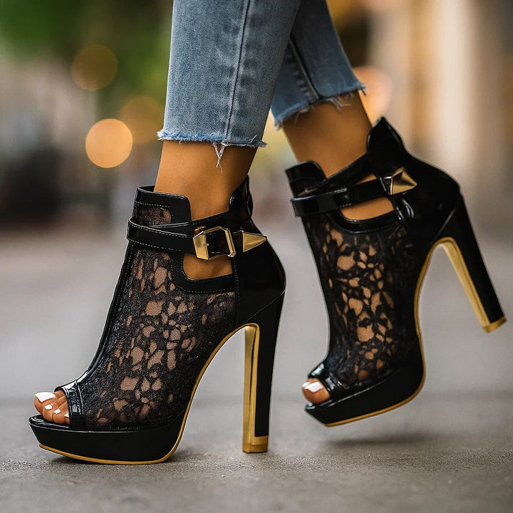 Lillian | Lace Heels