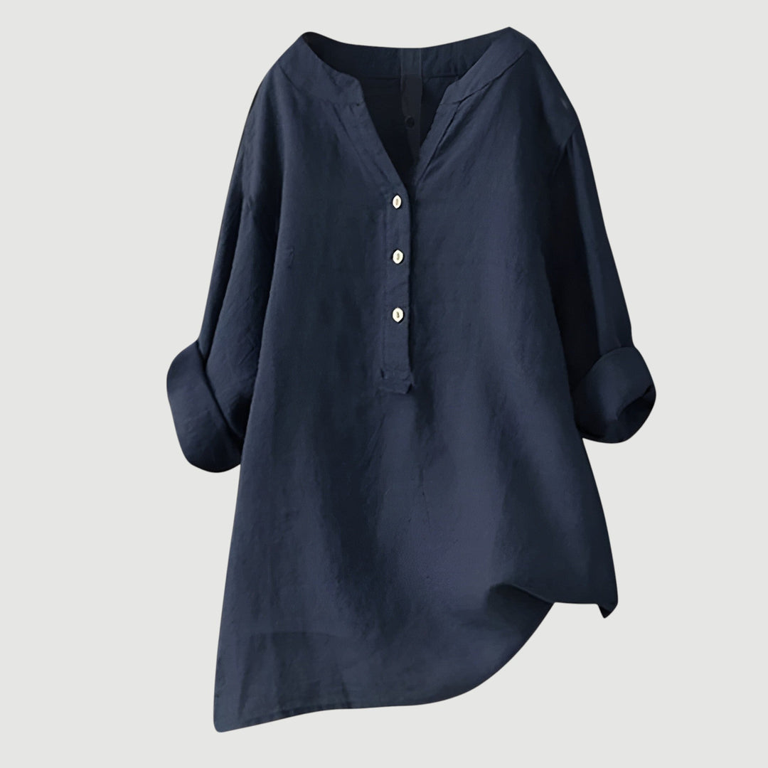 Florielle │ Airy and Comfortable Button-Up Shirt
