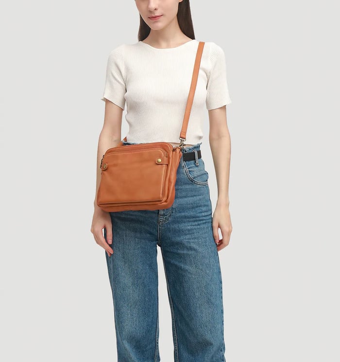 Jovie │ Sleek Three-Layer Crossbody Bag