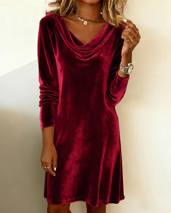 Marina | Loose Fitting Velvet Dress