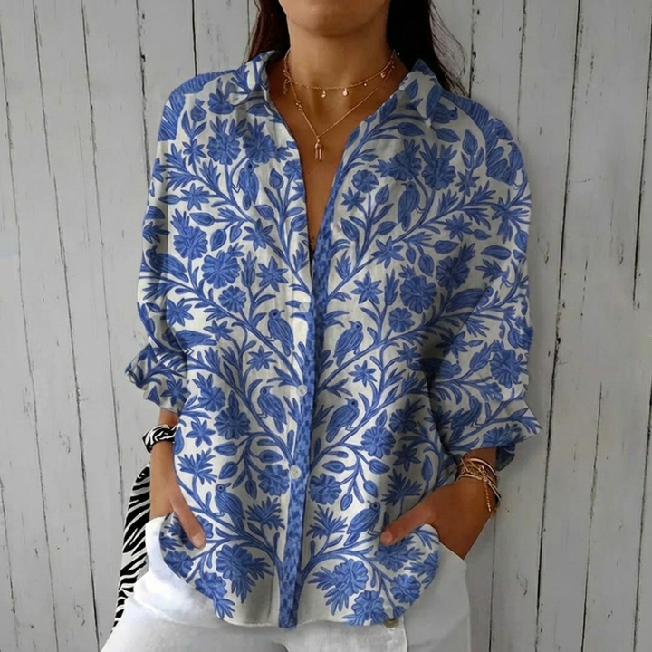 Frederikke | Blue Garden Blouse