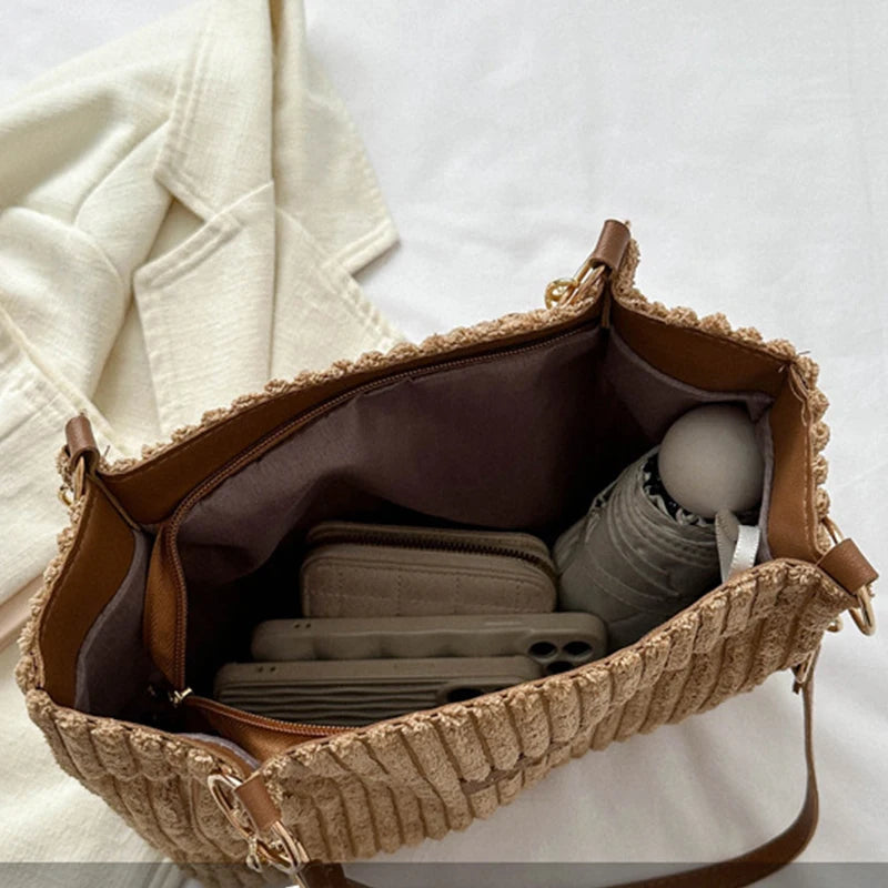 Onyx │ Large Capacity Corduroy Tote Bag