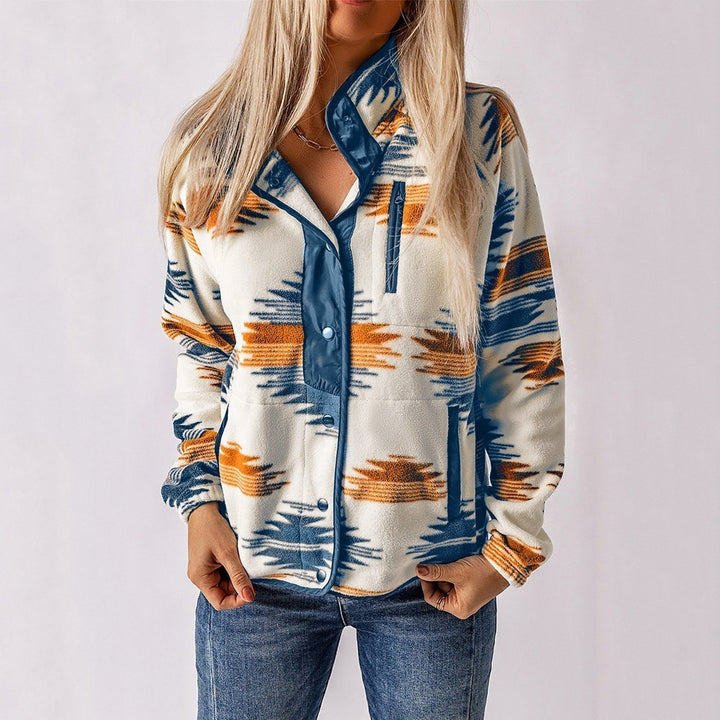 Nadia | Printed Fleece Jacket
