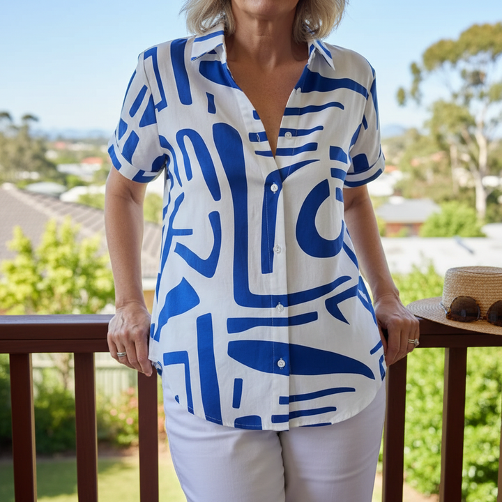 Arvo | Casual Abstract Summer Blouse