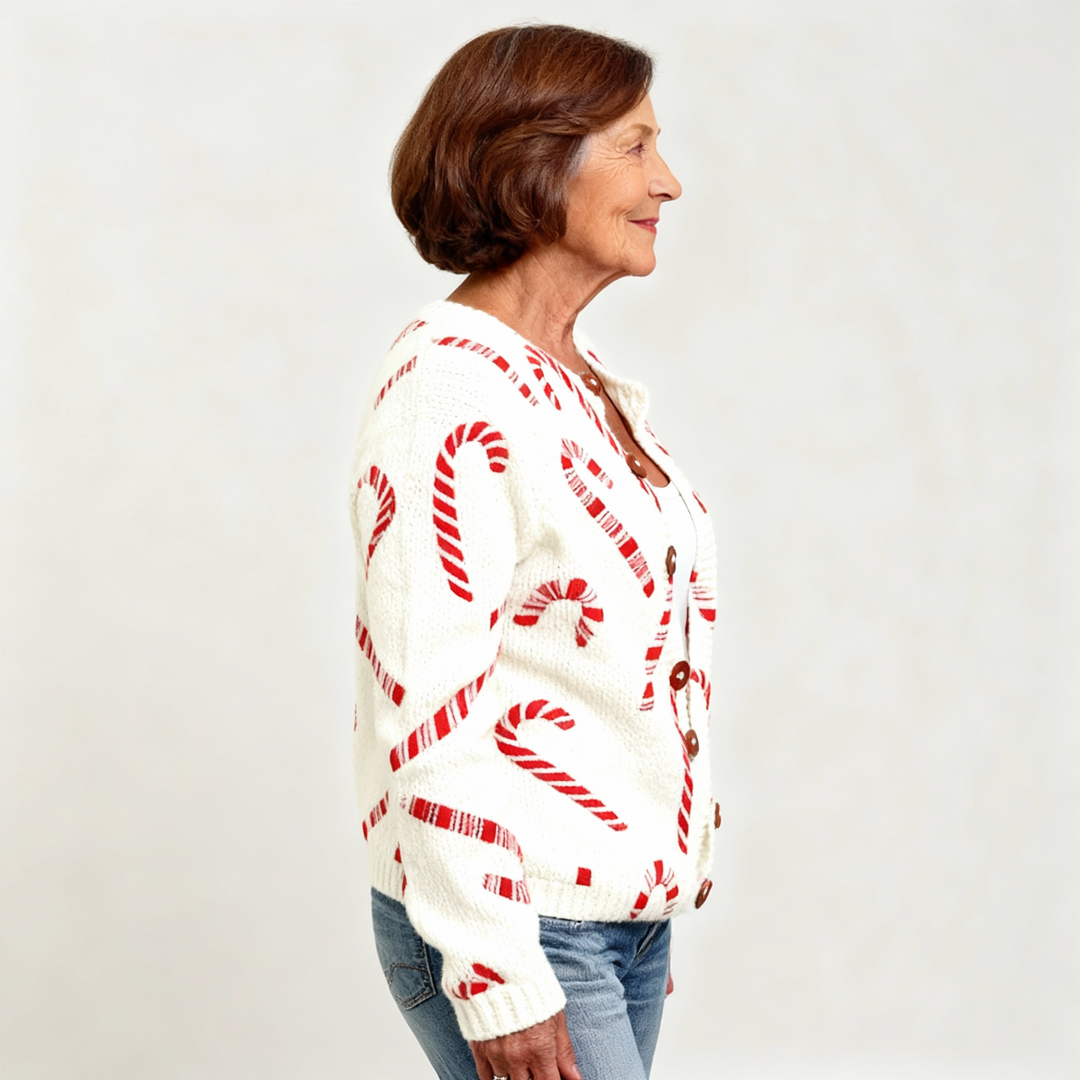 Maren | Festive Candy Cardigan