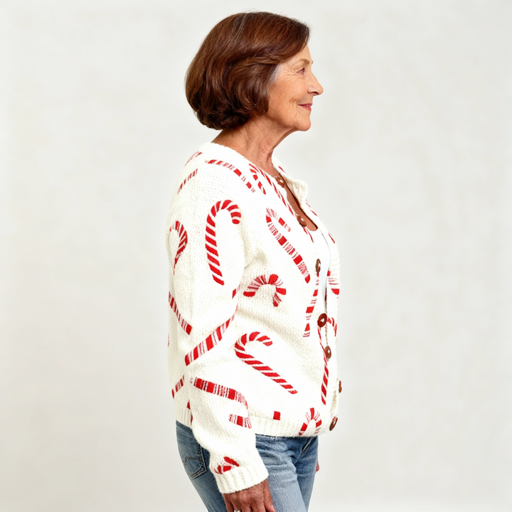 Maren | Festive Candy Cardigan