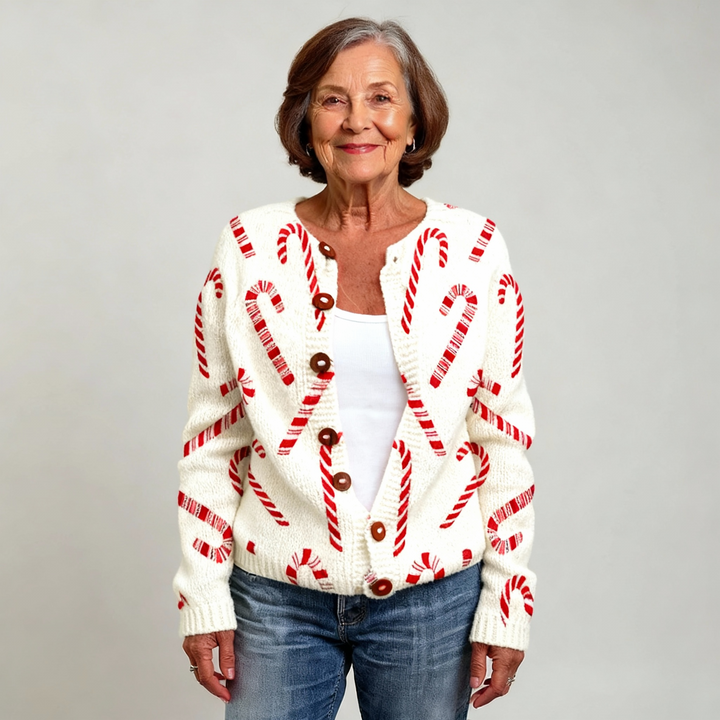 Maren | Festive Candy Cardigan