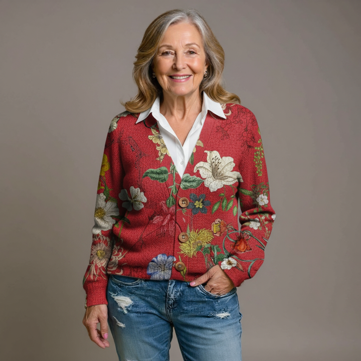 Lucette | Vintage Floral Cardigan