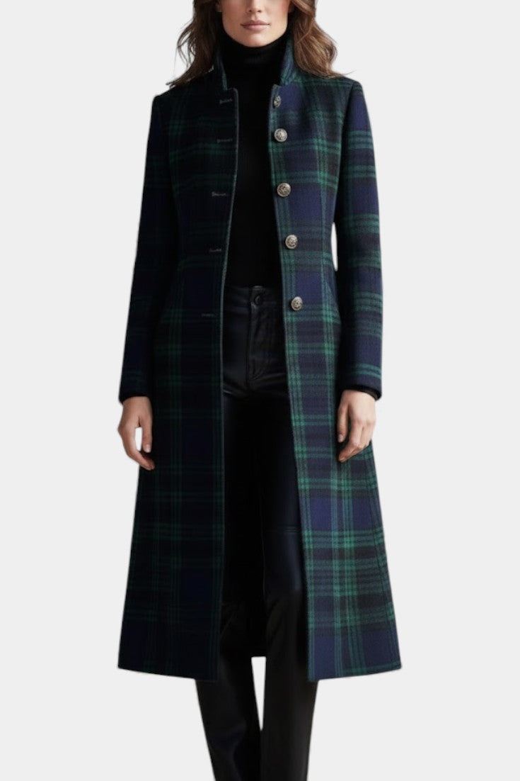 Rachel | Timeless Plaid Elegant Coat
