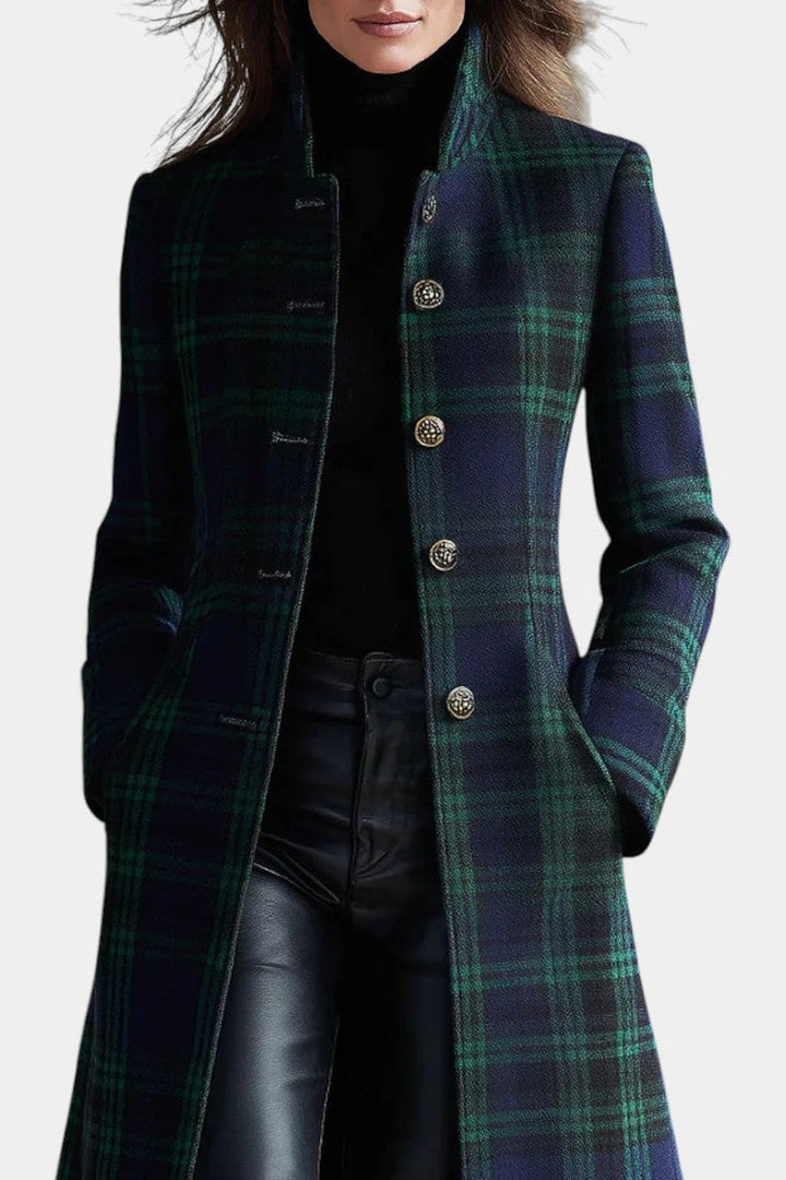 Rachel | Timeless Plaid Elegant Coat