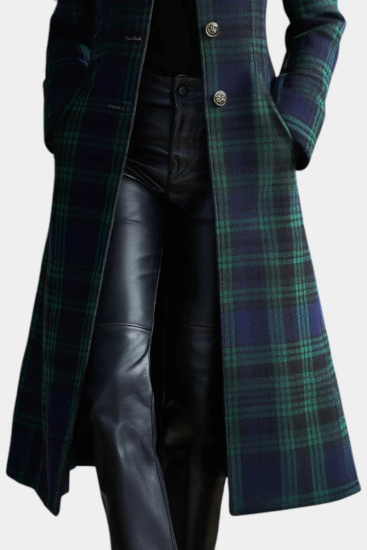Rachel | Timeless Plaid Elegant Coat