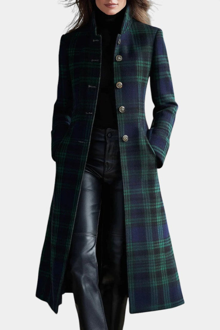 Rachel | Timeless Plaid Elegant Coat