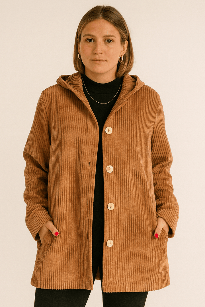 INDIE | CORDUROY HOODED JACKET