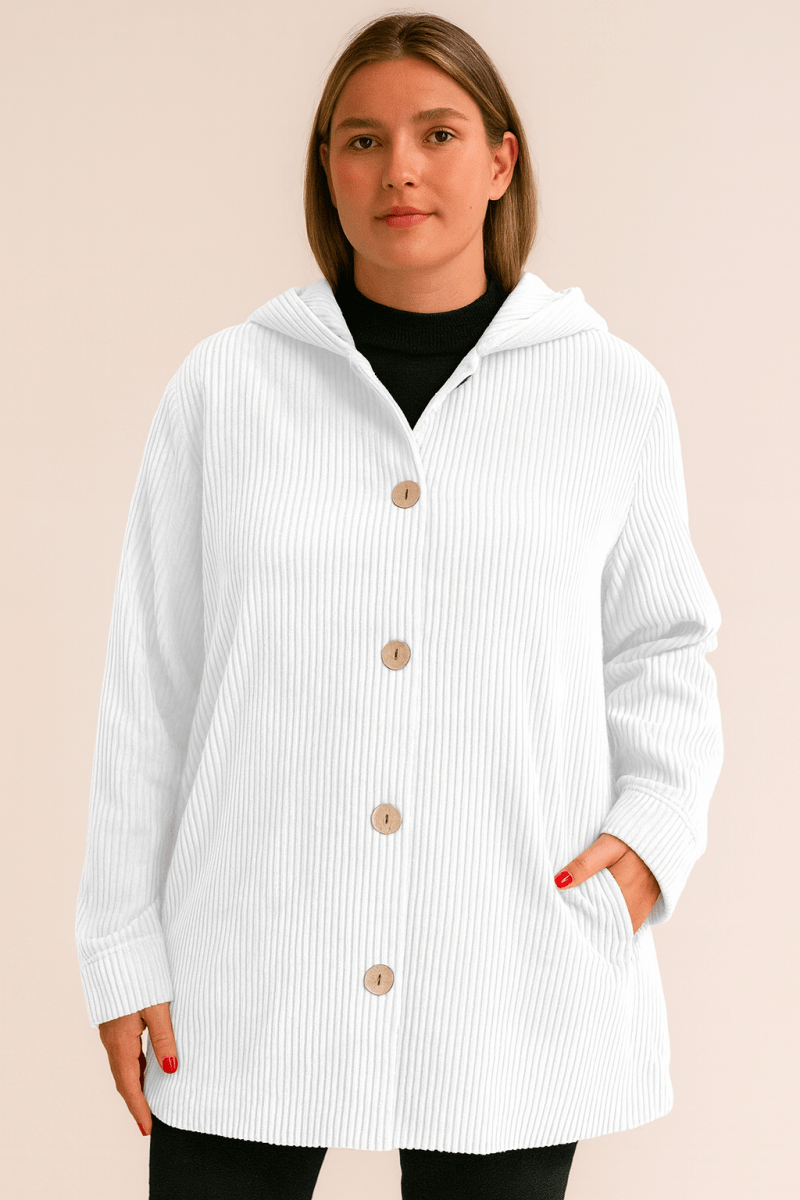 INDIE | CORDUROY HOODED JACKET