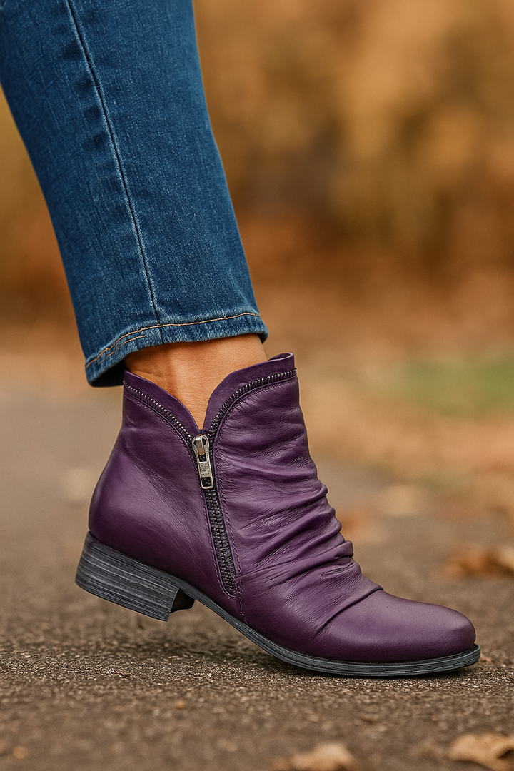 Maria | Side-Zip Ankle Boots