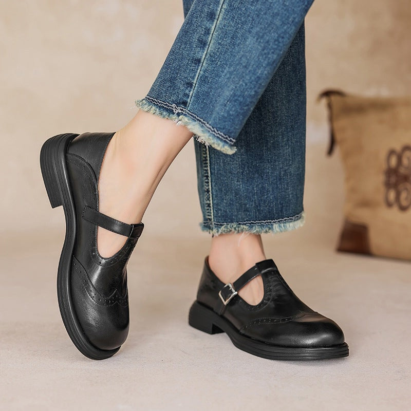 Elisa | Classic Leather Mary Janes for Women