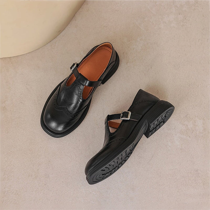 Elisa | Classic Leather Mary Janes for Women