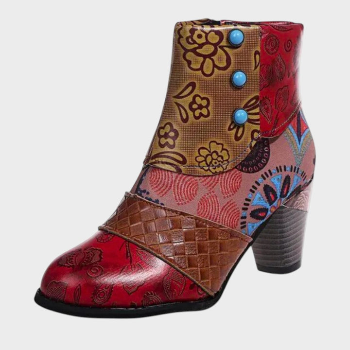 Mina | Short Boots with Print