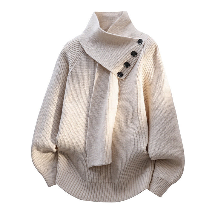 Maxine | Cozy Scarf-Neck Sweater
