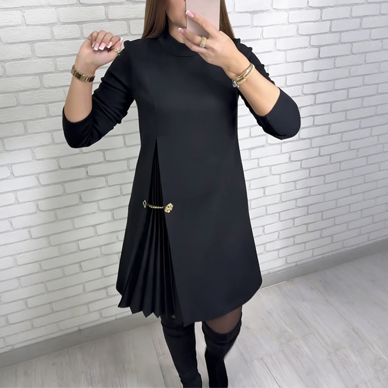 Carmen | Long Sleeve Pleated Dress