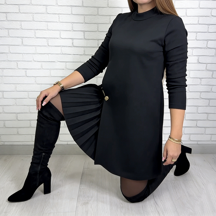 Carmen | Long Sleeve Pleated Dress