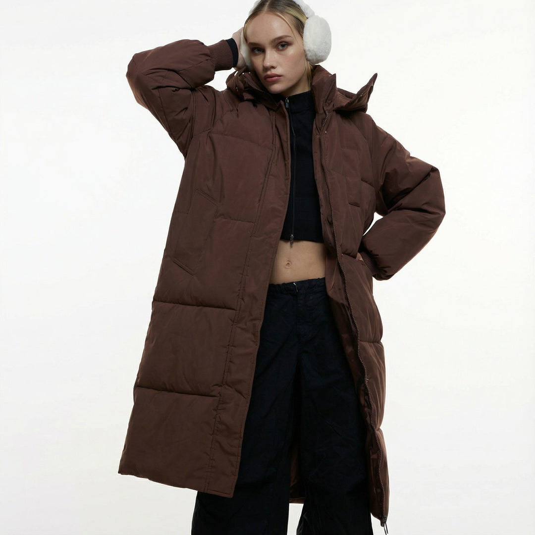 Cienna │ Classic Hooded Long Puffer Coat